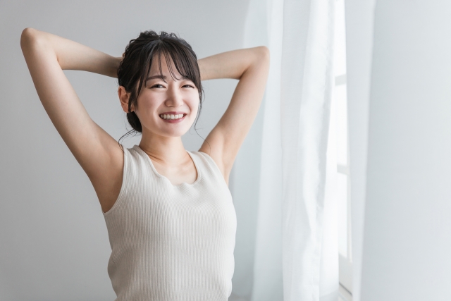 自信をもって腕を上げられる